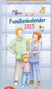 Conni Familienkalender 2025 - Wandkalender - Familienplaner mit 5 Spalten - Format 22 x 49