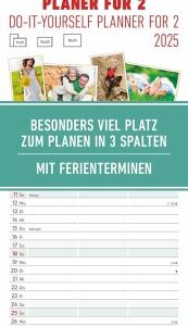 Foto-Bastelplaner für 2 - Kalender 2025 - Bastel-Kalender - Do it yourself calendar 19