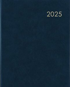 Wochenbuch blau 2025 - Bürokalender 21x26