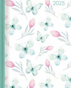 Lady Journal Butterfly 2025 - Schmetterling - Taschenkalender A6 (10