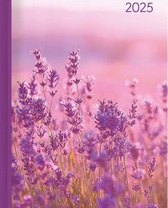 Lady Journal Lavender 2025 - Blume - Taschenkalender A6 - Weekly - 192 Seiten - Notiz-Buch - Termin-Planer - Alpha Edition