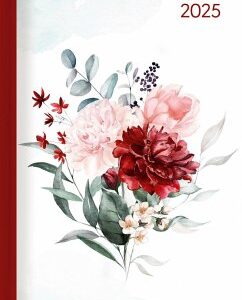 Lady Journal Roses 2025 - Rose - Taschenkalender A6 (10