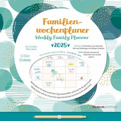 Familien Wochenkalender Dots 2025 - Familien-Timer - Termin-Planer - Kinder-Kalender - Familien-Kalender - 30