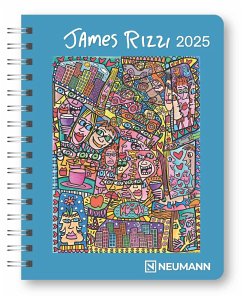 James Rizzi 2025 - Diary - Buchkalender - Taschenkalender - Kunstkalender - 16