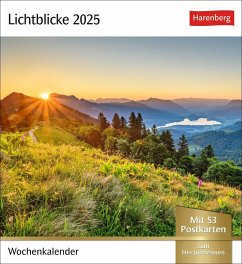 Lichtblicke Postkartenkalender 2025 - Wochenkalender mit 53 Postkarten