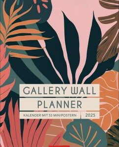 Gallery Wall Planner Wochenplaner 2025 - Kalender mit 53 Minipostern