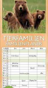 Tierfamilien Familienplaner 2025