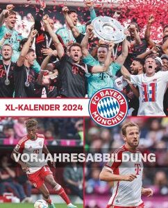 FC Bayern München 2025 - Poster-Kalender-XL - Fan-Kalender - Fußball-Kalender - 48x64 - Sport