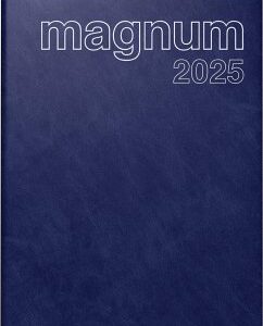 rido/idé 7027042385 Buchkalender Modell magnum (2025)  2 Seiten = 1 Woche  183 × 240 mm  144 Seiten  Schaumfolien-Einband Catana  dunkelblau