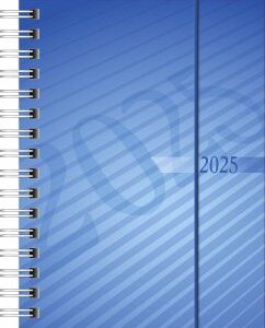 rido/idé 7013102305 Taschenkalender Modell perfect/Technik I (2025)  2 Seiten = 1 Woche  A6  160 Seiten  PP-Einband  blau