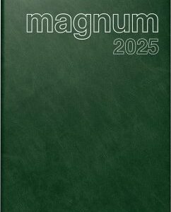 rido/idé 7027042585 Buchkalender Modell magnum (2025)  2 Seiten = 1 Woche  183 × 240 mm  144 Seiten  Schaumfolien-Einband Catana  dunkelgrün