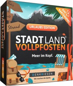 DENKRIESEN - STADT LAND VOLLPFOSTEN® - Das Kartenspiel - URLAUBS EDITION - "Meer im Kopf."