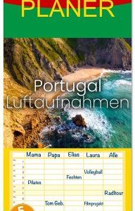 Familienplaner 2025 - Portugal Luftaufnahmen mit 5 Spalten (Wandkalender