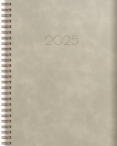 Burde Business A5 Twist beige Kalender 2025